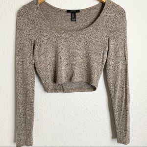 Forever 21 Long sleeve Crop Top